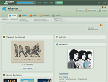 Tablet Screenshot of kaloyster.deviantart.com