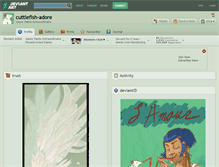 Tablet Screenshot of cuttlefish-adore.deviantart.com