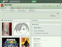 Tablet Screenshot of black-tallon.deviantart.com