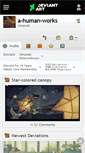Mobile Screenshot of a-human-works.deviantart.com