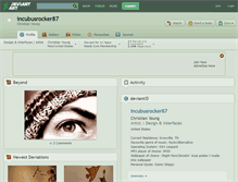 Tablet Screenshot of incubusrocker87.deviantart.com