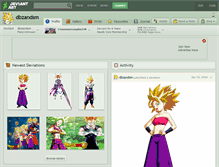 Tablet Screenshot of dbzandsm.deviantart.com