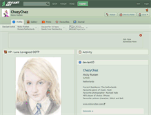 Tablet Screenshot of chazychaz.deviantart.com