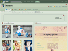 Tablet Screenshot of catspassion.deviantart.com