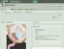 Tablet Screenshot of darklovessecret.deviantart.com