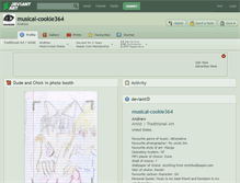 Tablet Screenshot of musical-cookie364.deviantart.com