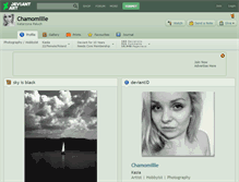 Tablet Screenshot of chamomillle.deviantart.com