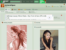 Tablet Screenshot of aleciarodriguez.deviantart.com