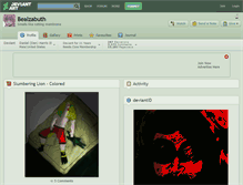 Tablet Screenshot of bealzabuth.deviantart.com
