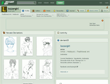 Tablet Screenshot of lozzergirl.deviantart.com