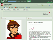 Tablet Screenshot of littleconqueror.deviantart.com