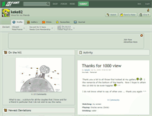 Tablet Screenshot of keke82.deviantart.com