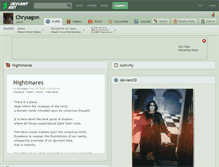 Tablet Screenshot of chrysagon.deviantart.com