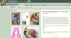 Desktop Screenshot of color-pencils-lovers.deviantart.com