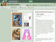Tablet Screenshot of color-pencils-lovers.deviantart.com