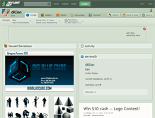 Tablet Screenshot of dkdan.deviantart.com