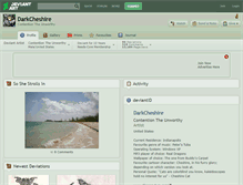 Tablet Screenshot of darkcheshire.deviantart.com