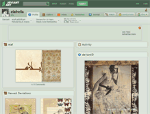 Tablet Screenshot of elafrella.deviantart.com