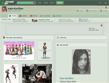 Tablet Screenshot of kate-kyrillion.deviantart.com