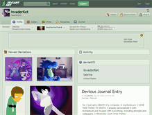 Tablet Screenshot of invaderket.deviantart.com