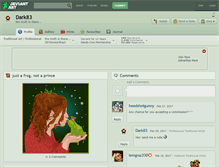 Tablet Screenshot of dark83.deviantart.com