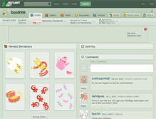 Tablet Screenshot of boxdrink.deviantart.com