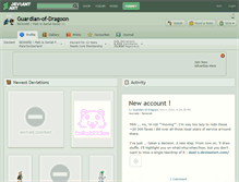 Tablet Screenshot of guardian-of-dragoon.deviantart.com