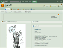 Tablet Screenshot of draigefydd.deviantart.com