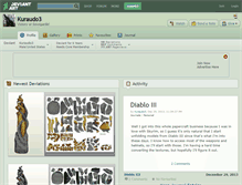 Tablet Screenshot of kuraudo3.deviantart.com