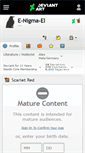 Mobile Screenshot of e-nigma-el.deviantart.com