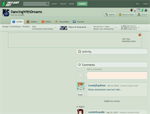 Tablet Screenshot of dancingwithdreams.deviantart.com