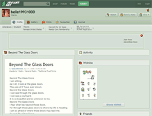 Tablet Screenshot of belle19931000.deviantart.com