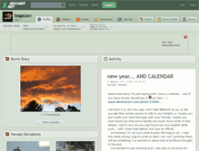 Tablet Screenshot of leapcow.deviantart.com