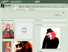 Tablet Screenshot of lily-kane.deviantart.com