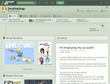 Tablet Screenshot of decopinkdingo.deviantart.com