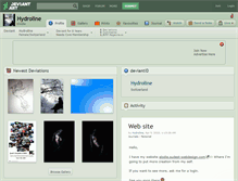 Tablet Screenshot of hydroline.deviantart.com