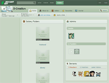 Tablet Screenshot of d-creatis.deviantart.com