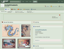 Tablet Screenshot of escolaoficinadearte.deviantart.com