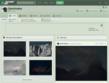 Tablet Screenshot of glamvoodoo.deviantart.com