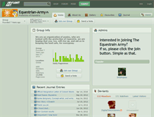 Tablet Screenshot of equestrian-army.deviantart.com