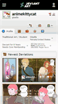 Mobile Screenshot of animekittycat.deviantart.com