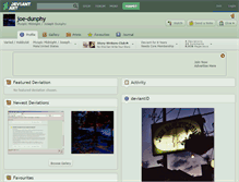 Tablet Screenshot of joe-dunphy.deviantart.com