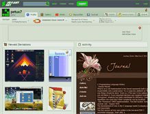 Tablet Screenshot of petux7.deviantart.com