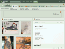 Tablet Screenshot of mcalick.deviantart.com