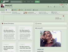 Tablet Screenshot of mayzy167.deviantart.com