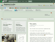 Tablet Screenshot of blasphemy-in-a-box.deviantart.com