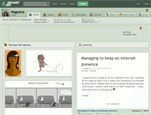 Tablet Screenshot of nageena.deviantart.com