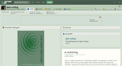 Desktop Screenshot of dark-writing.deviantart.com