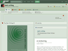 Tablet Screenshot of dark-writing.deviantart.com