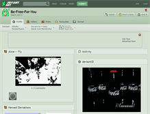 Tablet Screenshot of be-free-for-you.deviantart.com